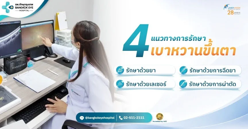 แนวทางการรักษาเบาหวานขึ้นตา แนวทางการรักษาเบาหวานขึ้นตา
