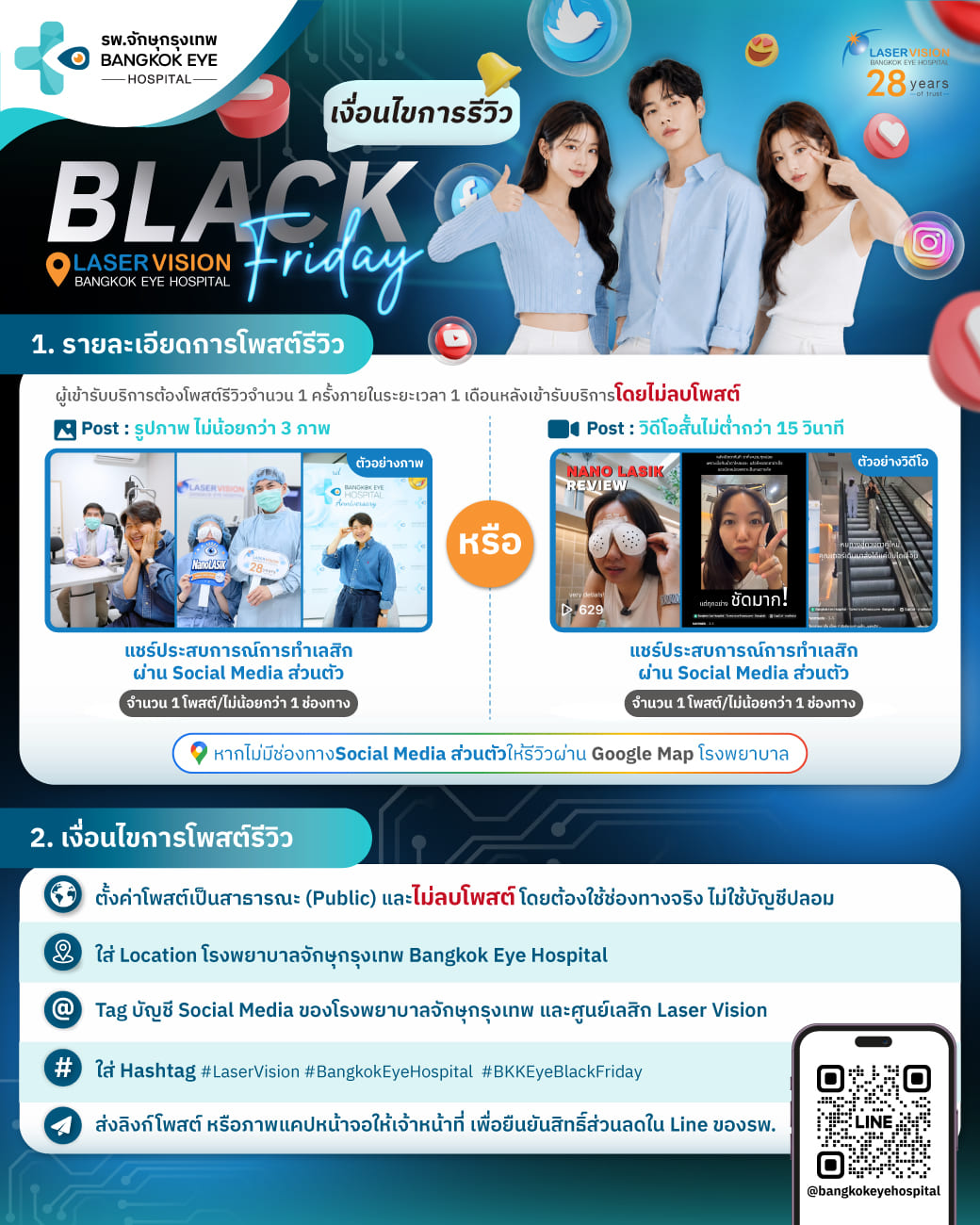 เงื่อนไขการรีวิวโปรโมชันทำเลสิก Black Friday